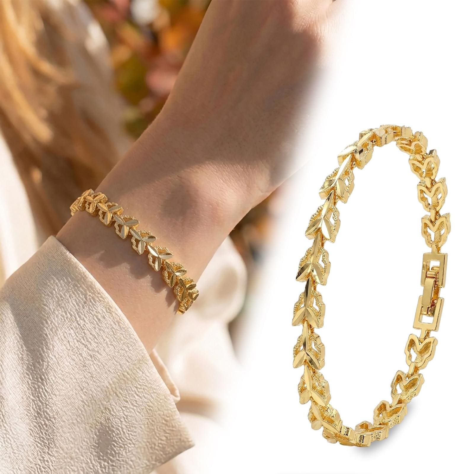Laurel Leaf Gold Bracelet — image 10