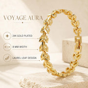 Laurel Leaf Gold Bracelet — image 2