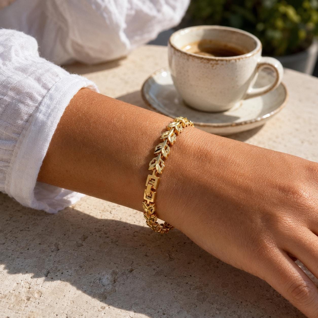 Laurel Leaf Gold Bracelet — image 8
