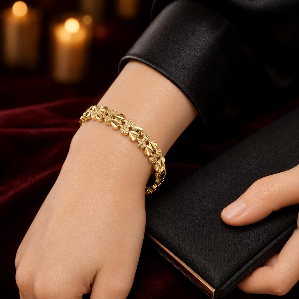 Pineapple Heart Gold Bracelet — image 7