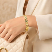 Heart Link Gold Bracelet — image 1