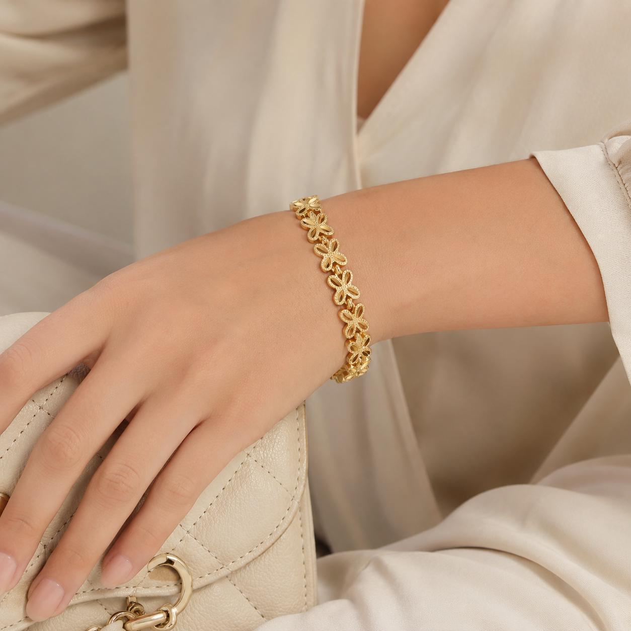 Butterfly Gold Bangle — image 4