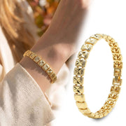 Geometric Gold Bangle — image 9