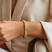 Geometric Gold Bangle — image 4