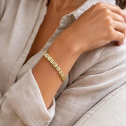 Geometric Gold Bangle — image 7