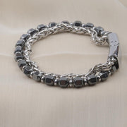 Hematite & Silver Chain Bracelet — image 9
