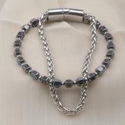 Hematite & Silver Chain Bracelet — image 10