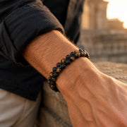 Tiger Eye & Onyx Cord Bracelet — image 4