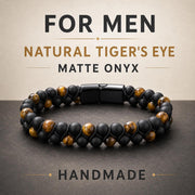 Tiger Eye & Onyx Cord Bracelet — image 3