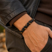Tiger Eye & Onyx Cord Bracelet — image 1