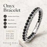 Gemstone Silver Chain Bracelet for Men — image 8