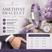 Amethyst Men’s Bracelet – Silver Chain — image 4