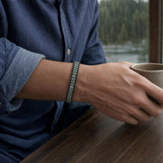 Green Aventurine & Hematite Leather Bracelet — image 9
