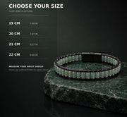 Green Aventurine & Hematite Leather Bracelet — image 8
