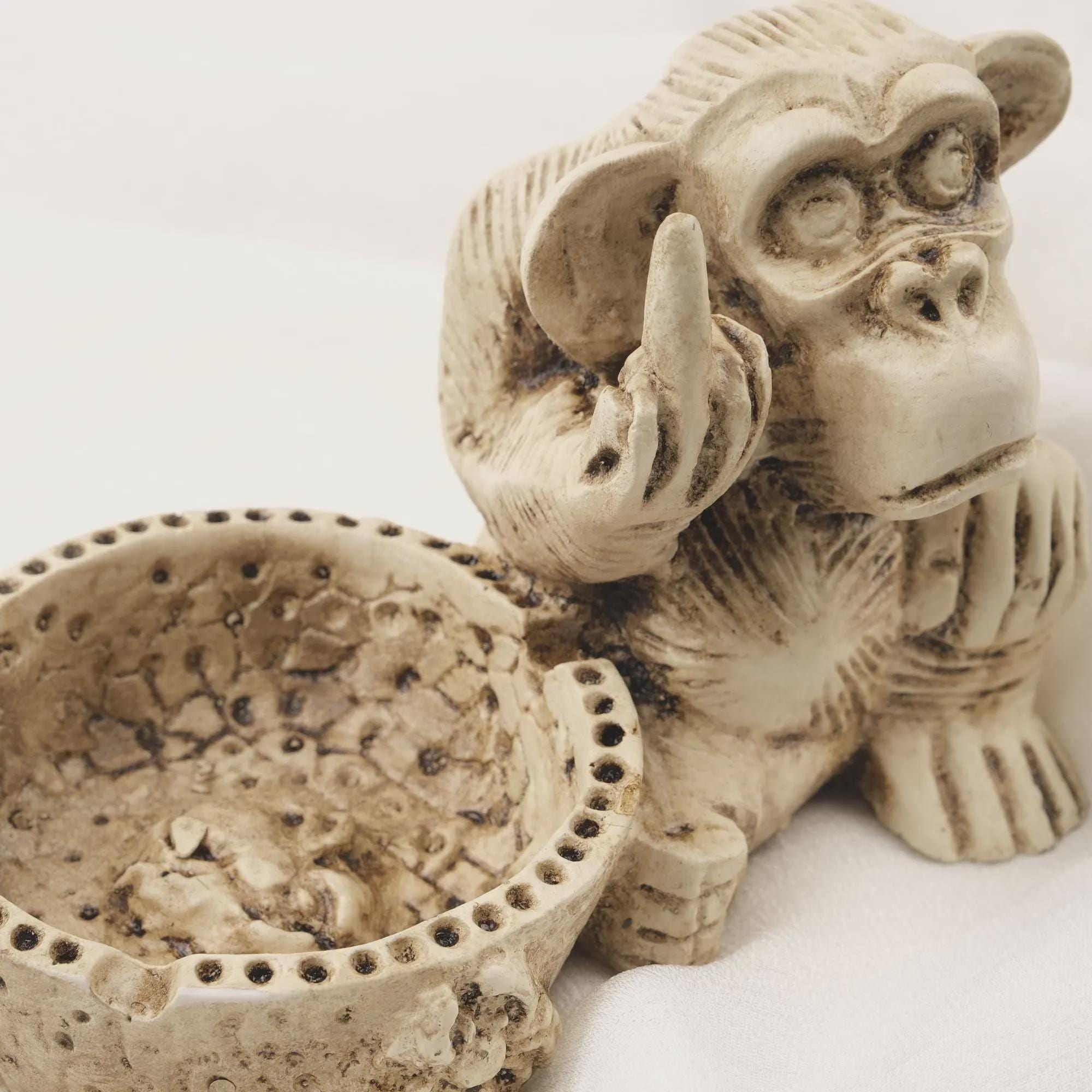 Middle Finger Monkey Ashtray – Four Colors — image 8