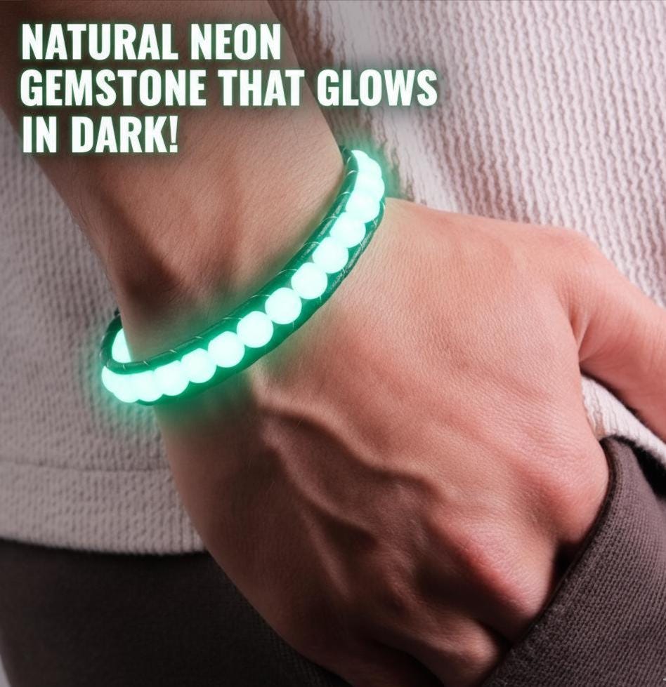 Glow-in-the-Dark Gemstone Bracelet — image 2