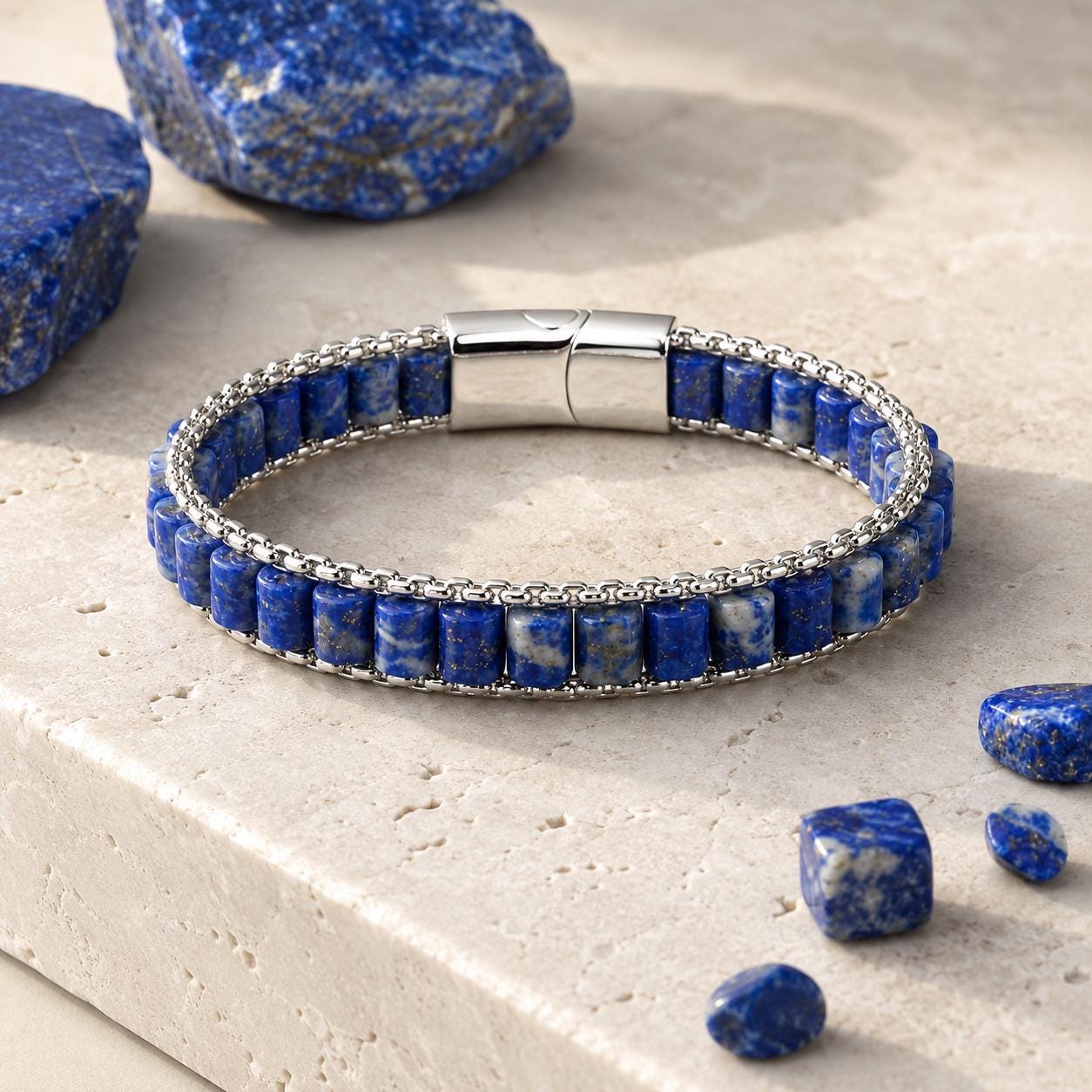 Lapis Lazuli Chain Bracelet — image 7