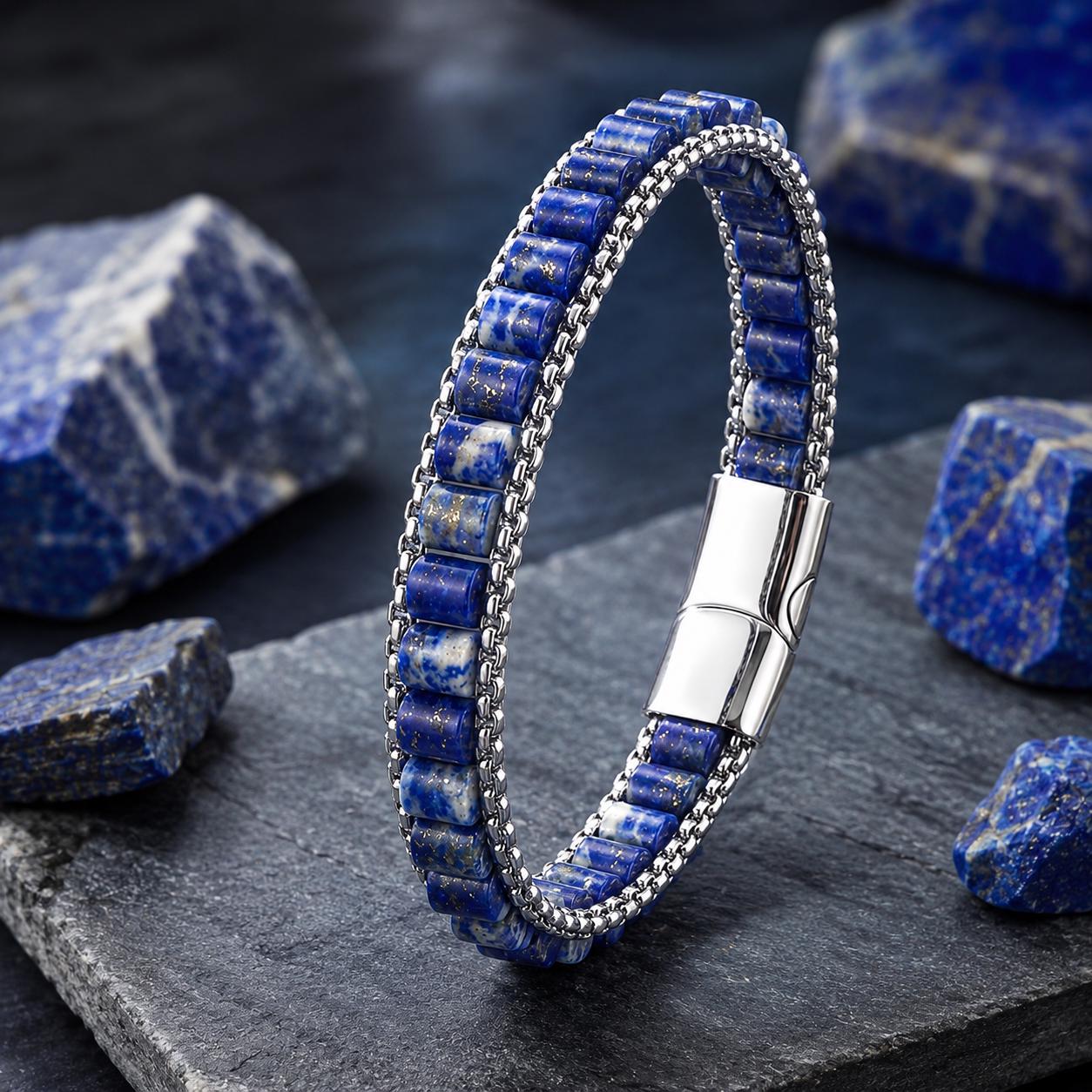 Lapis Lazuli Chain Bracelet — image 9
