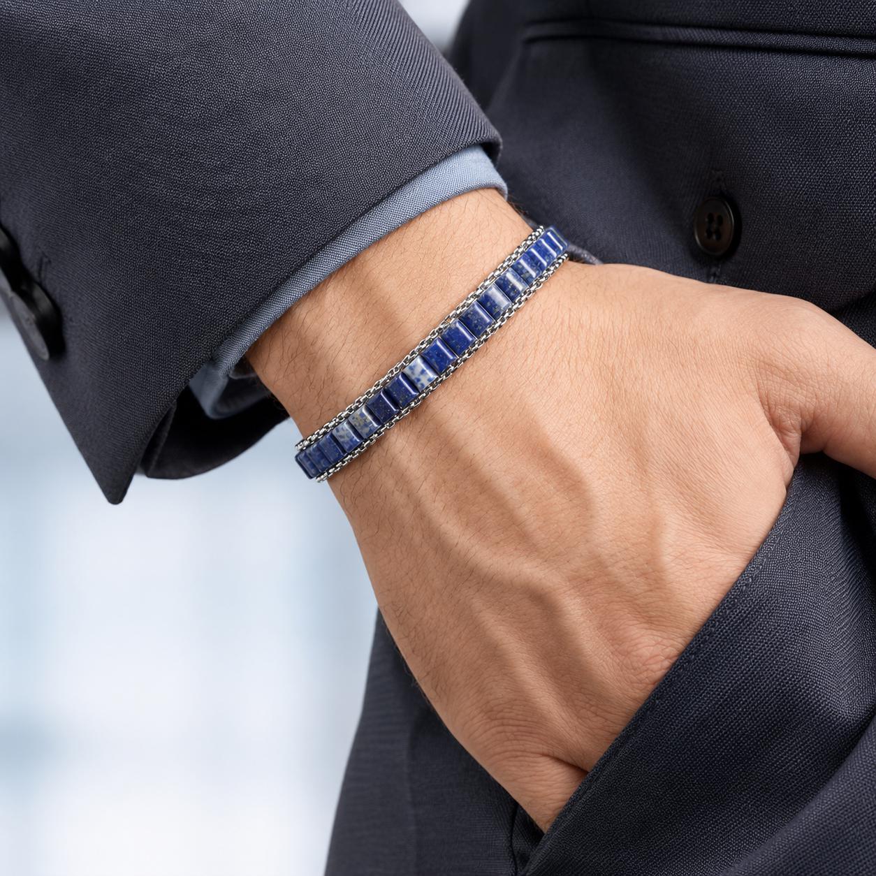 Lapis Lazuli Chain Bracelet — image 3