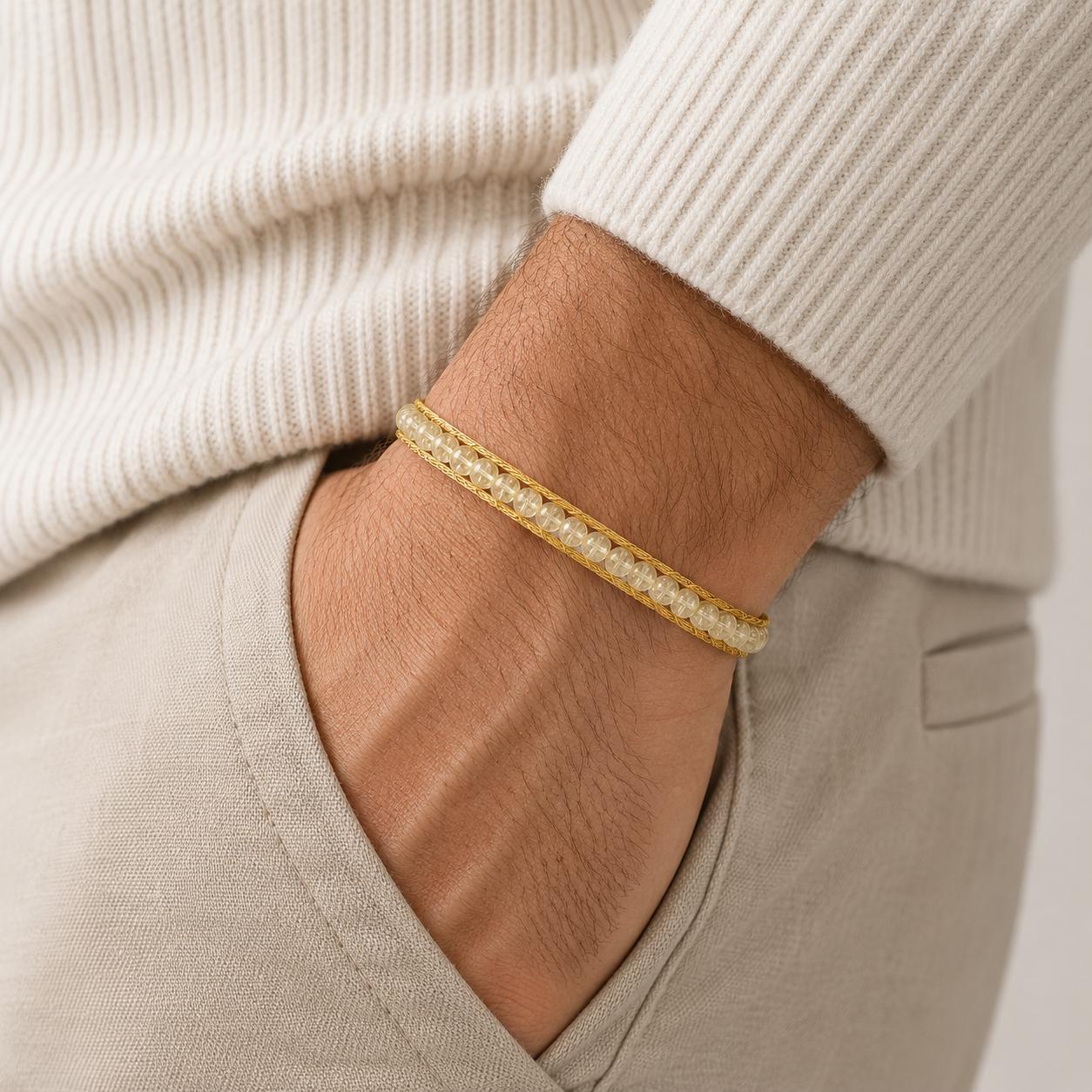 Citrine Men’s Gemstone Bracelet — image 7