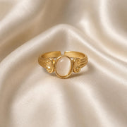 Tiger Eye Oval Stone Gold Ring — image 7