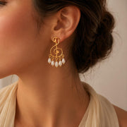 Treble Clef Pearl Drop Earrings — image 9