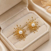 Sunburst Freshwater Pearl Earrings — image 5