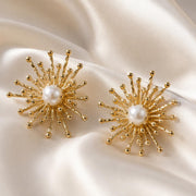 Sunburst Freshwater Pearl Earrings — image 7
