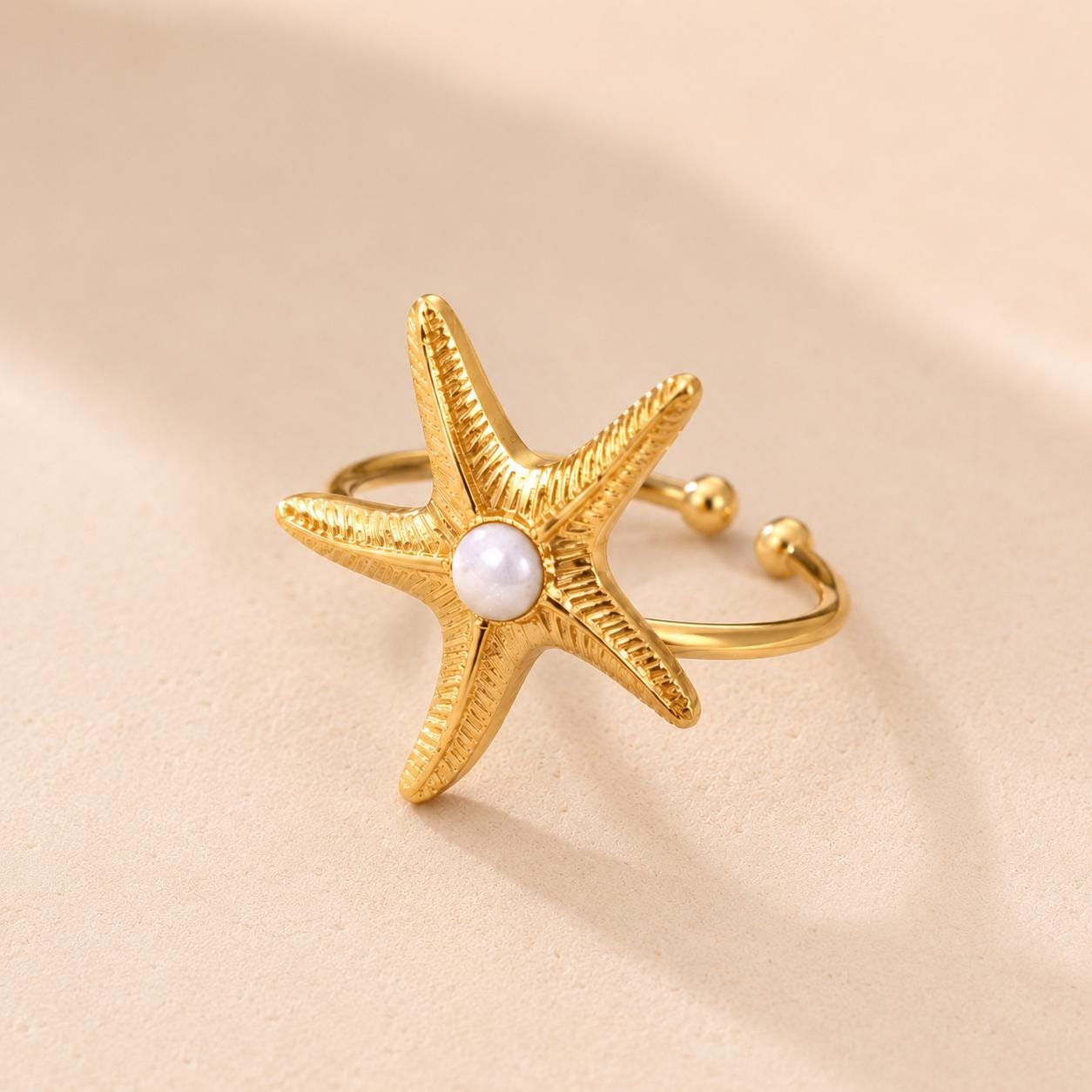 Starfish Pearl Gold Ring — image 10