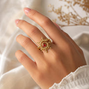 Coral Sun Gold Ring — image 6