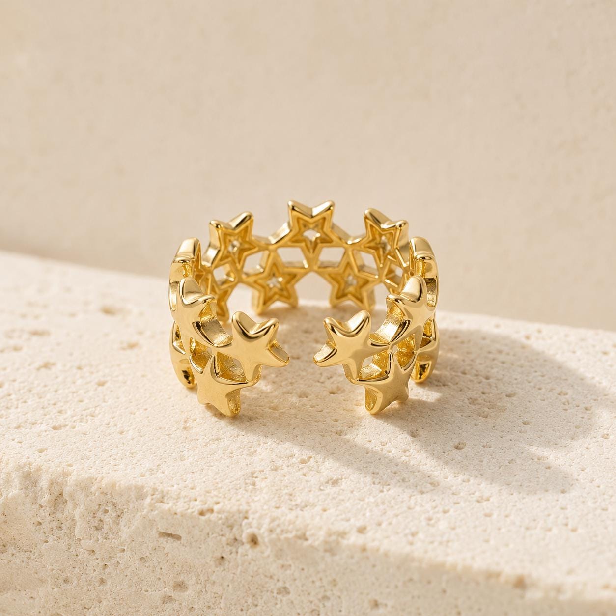 Celestial Star Gold Band Ring — image 9