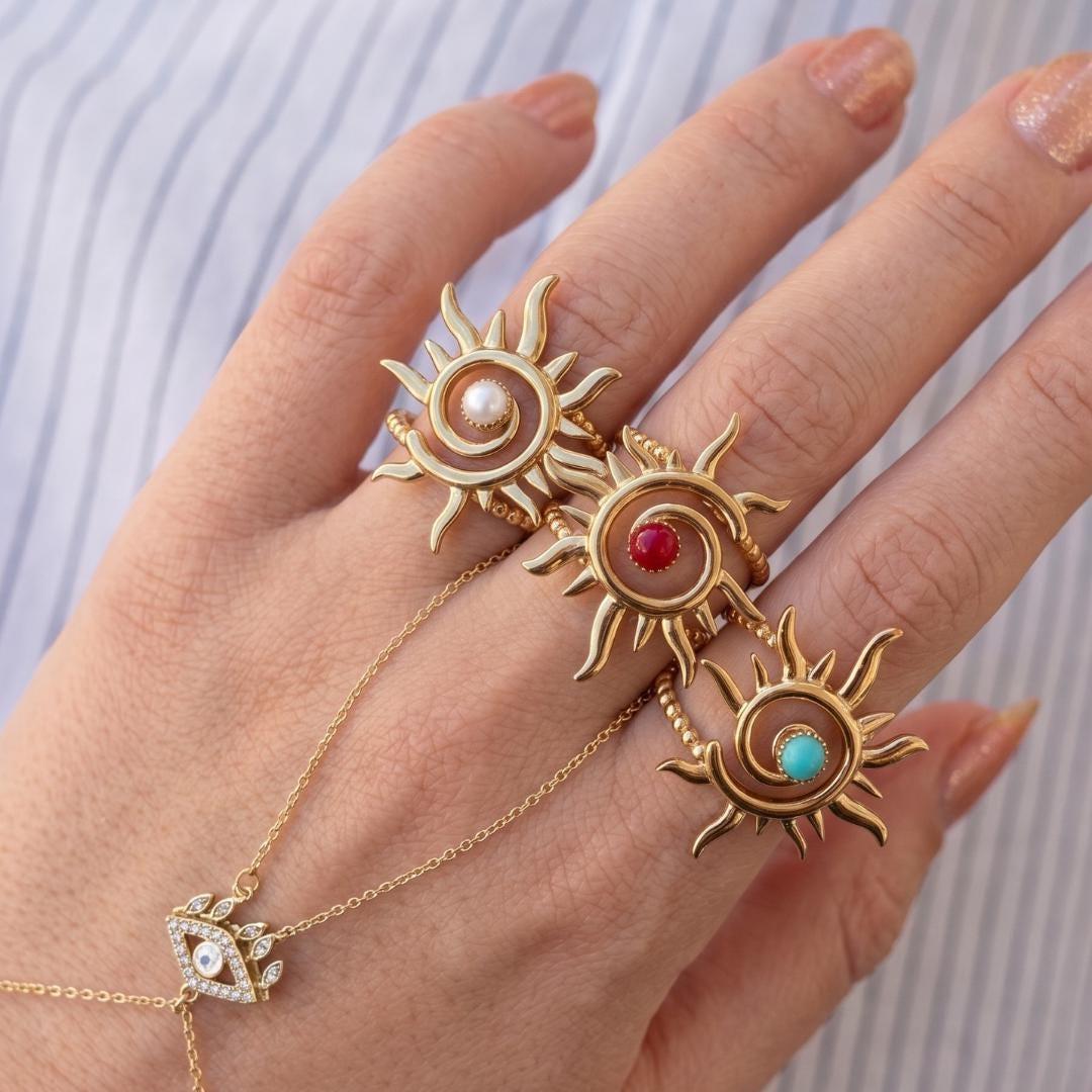 Sun Gold Statement Ring — image 4