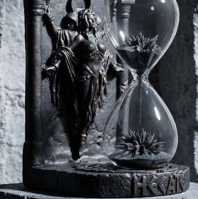 Hecate Magnetic Hourglass – Dark Academia Décor — image 1