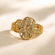 Sculptural Matte Gold Ring — image 4