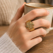 Sculptural Matte Gold Ring — image 8