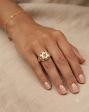 Celestial Star Purple Stone Dome Ring — image 4