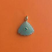 Green Aventurine Shell Gold Necklace — image 7