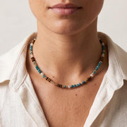 Apatite, Tiger Eye & Pearl Necklace — image 1
