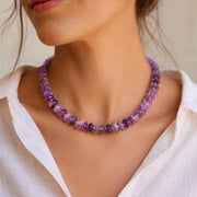 Amethyst Heishi Bead Necklace — image 3