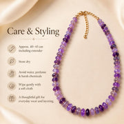 Amethyst Heishi Bead Necklace — image 8