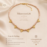 Heishi Shell Triangle Necklace — image 5