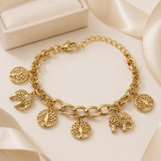 Gold Charm Bracelet – Adjustable — image 9
