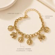 Gold Charm Bracelet – Adjustable — image 10