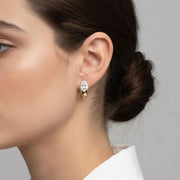 Marquise-Cut Crystal Huggie Earrings — image 7