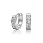 Micro Pavé Chunky Hoop Earrings — image 2