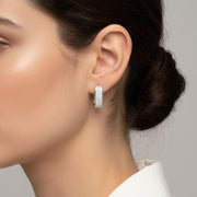 Chunky Pavé Hoop Earrings — image 8