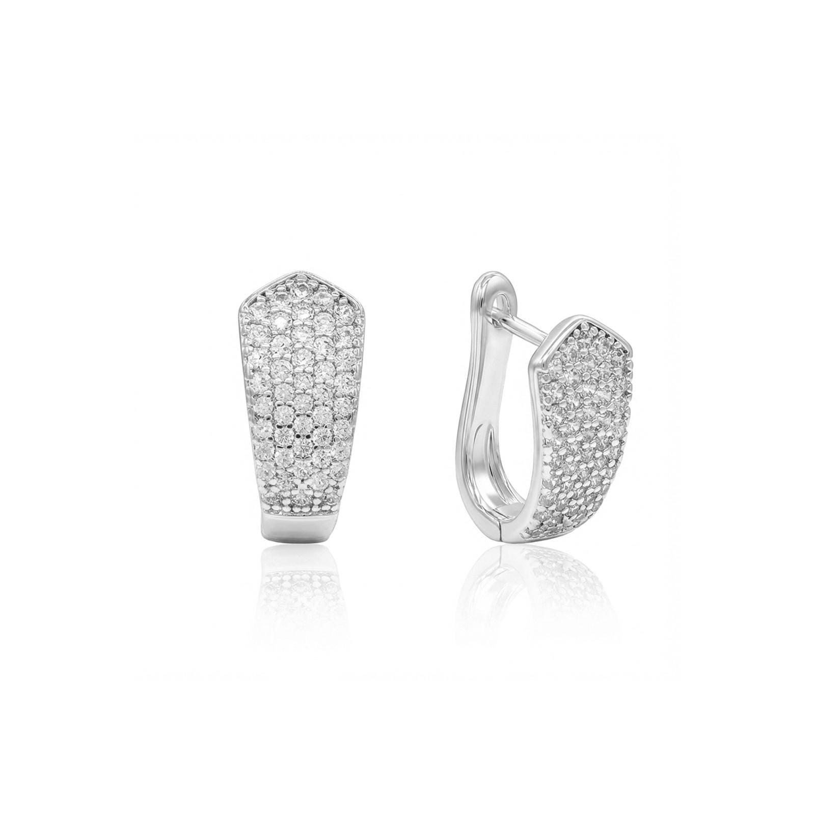 Micro Pavé Huggie Earrings — image 4
