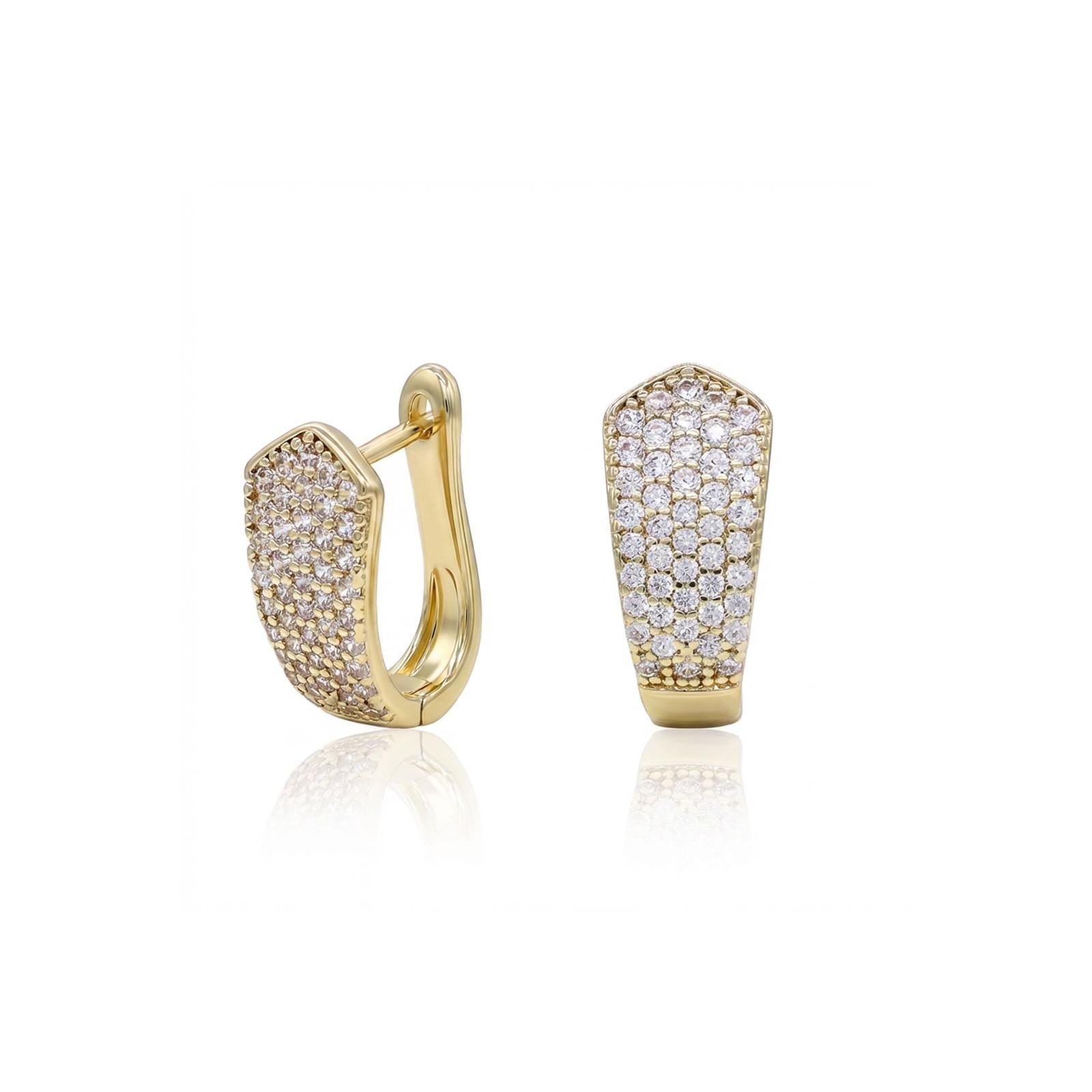 Micro Pavé Huggie Earrings — image 3