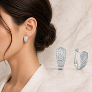 Micro Pavé Huggie Earrings — image 2