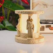 Caryatid Aura Greek Temple Table Lamp — image 9